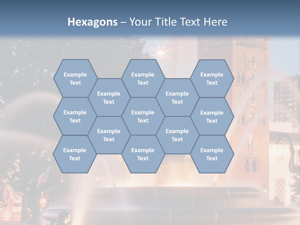 Fountain Midwest Dragon PowerPoint Template