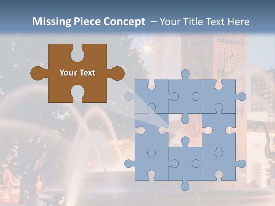 Fountain Midwest Dragon PowerPoint Template