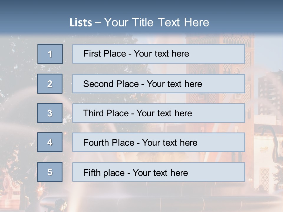 Fountain Midwest Dragon PowerPoint Template