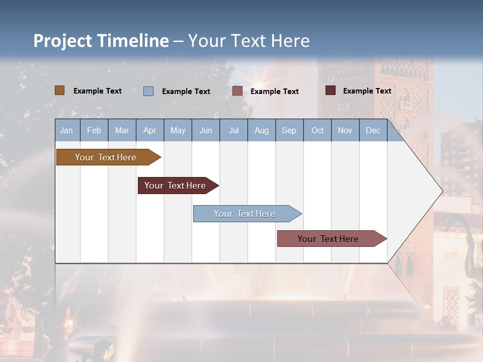 Fountain Midwest Dragon PowerPoint Template