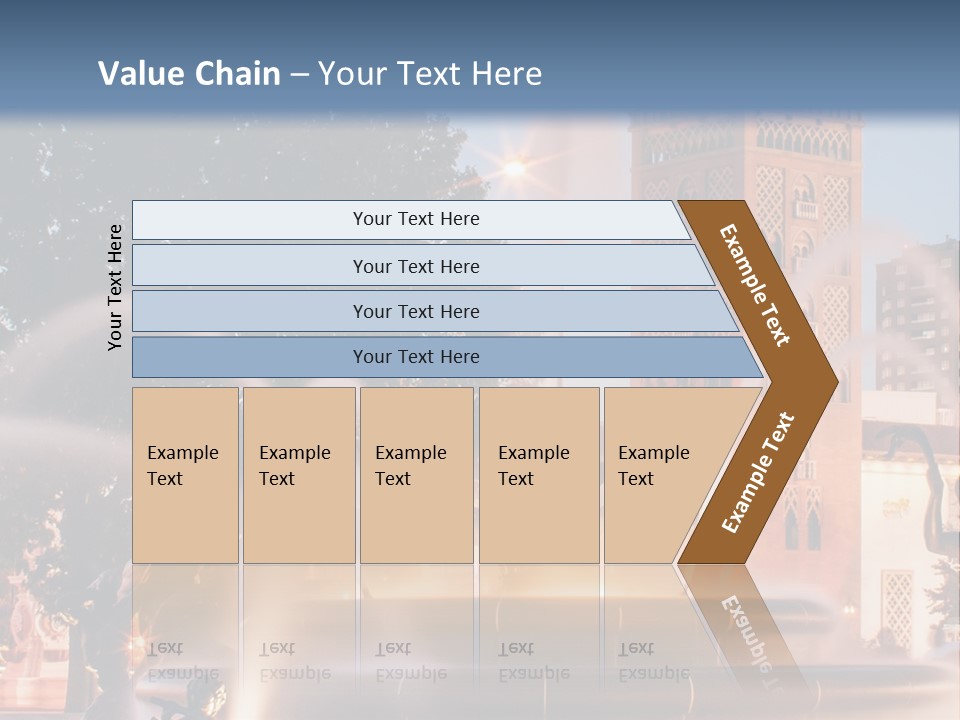 Fountain Midwest Dragon PowerPoint Template