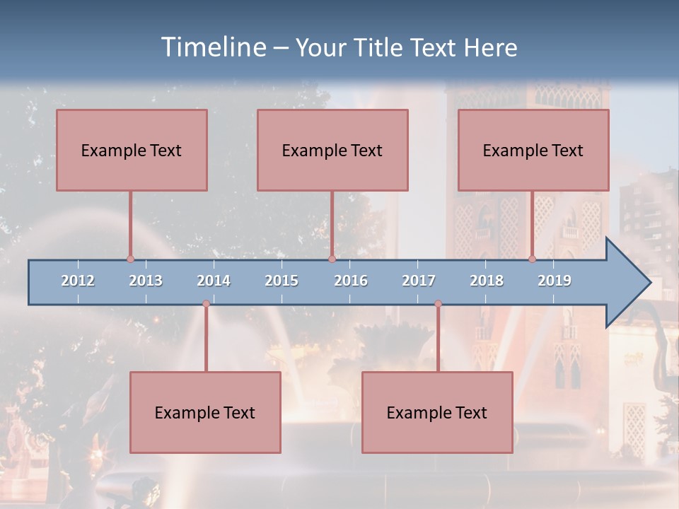 Fountain Midwest Dragon PowerPoint Template