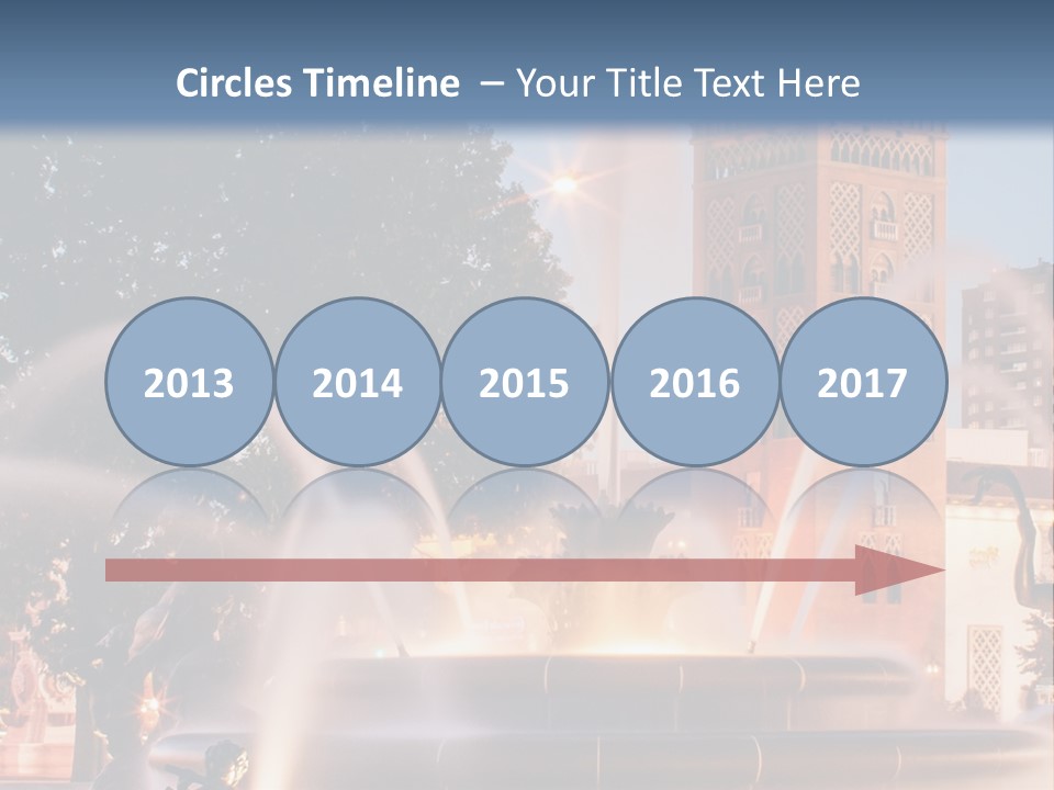 Fountain Midwest Dragon PowerPoint Template