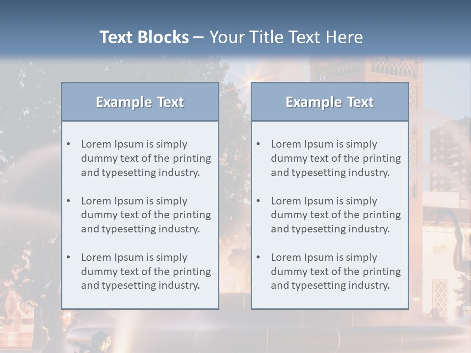 Fountain Midwest Dragon PowerPoint Template