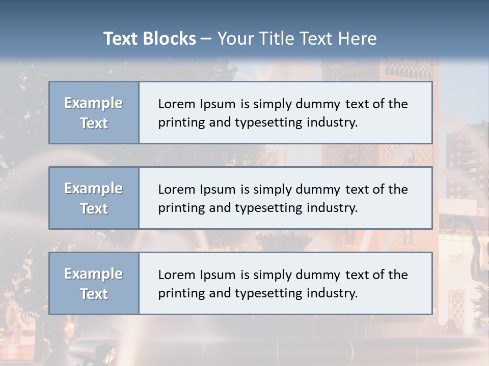 Fountain Midwest Dragon PowerPoint Template