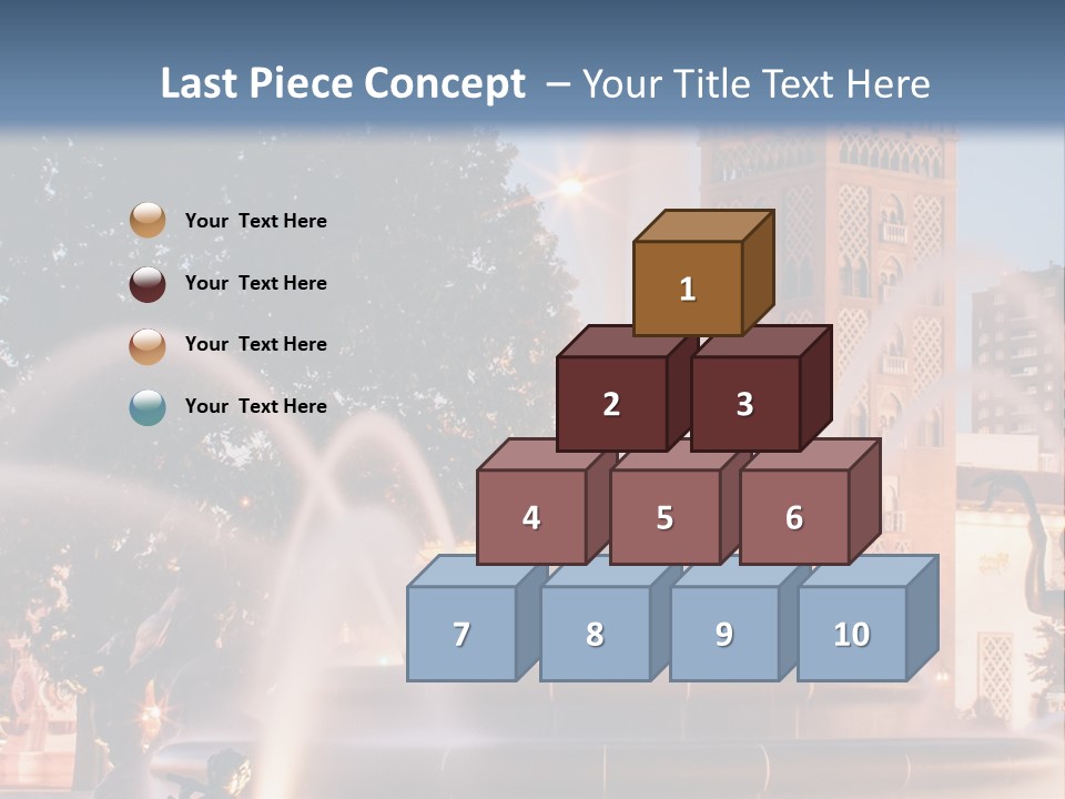 Fountain Midwest Dragon PowerPoint Template