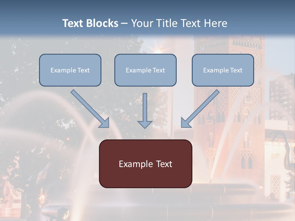 Fountain Midwest Dragon PowerPoint Template