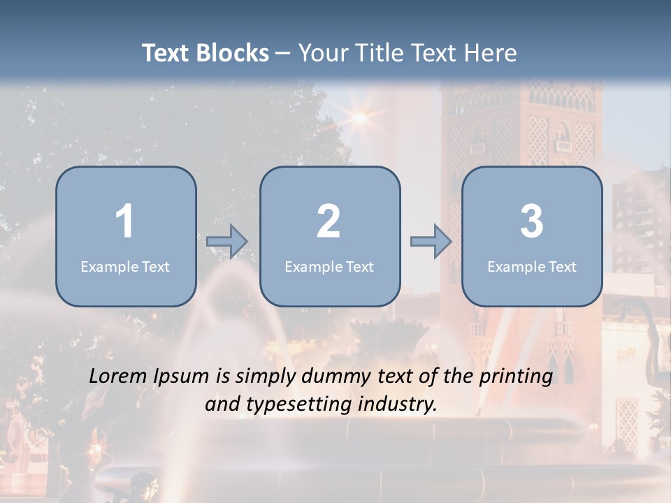 Fountain Midwest Dragon PowerPoint Template
