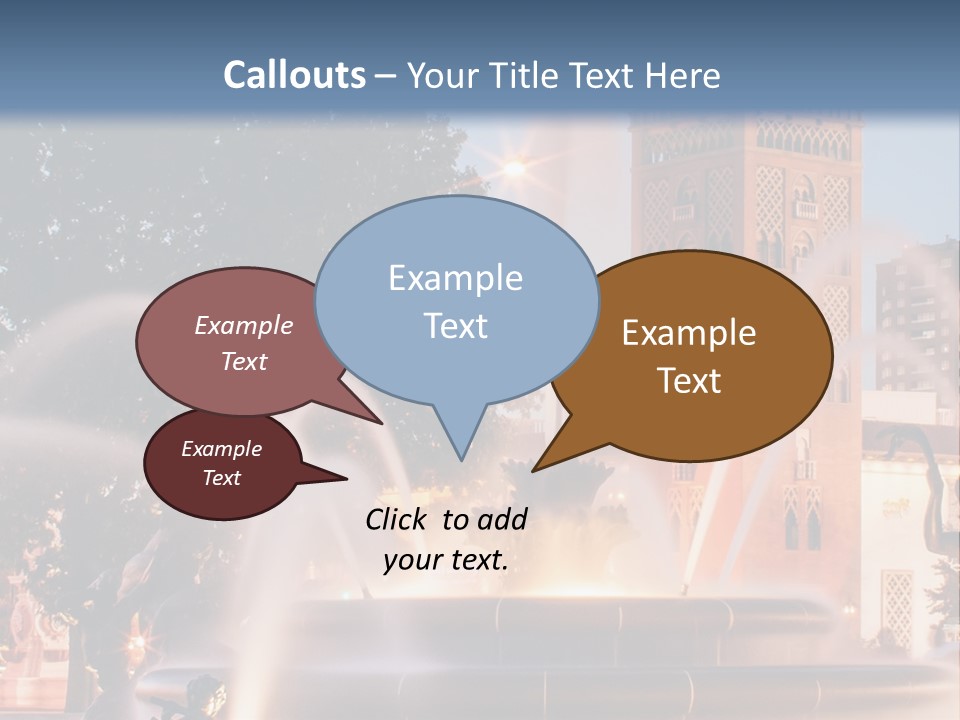 Fountain Midwest Dragon PowerPoint Template