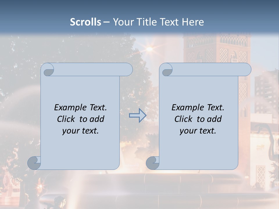 Fountain Midwest Dragon PowerPoint Template
