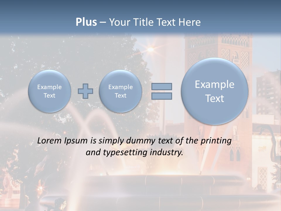 Fountain Midwest Dragon PowerPoint Template