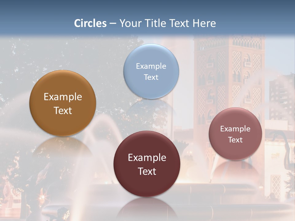 Fountain Midwest Dragon PowerPoint Template