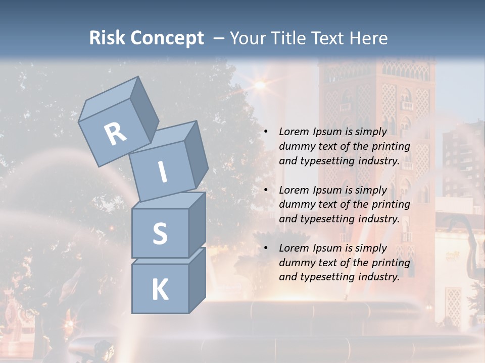 Fountain Midwest Dragon PowerPoint Template