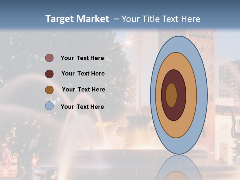 Fountain Midwest Dragon PowerPoint Template