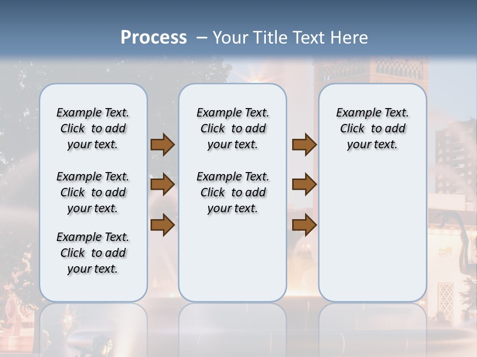 Fountain Midwest Dragon PowerPoint Template