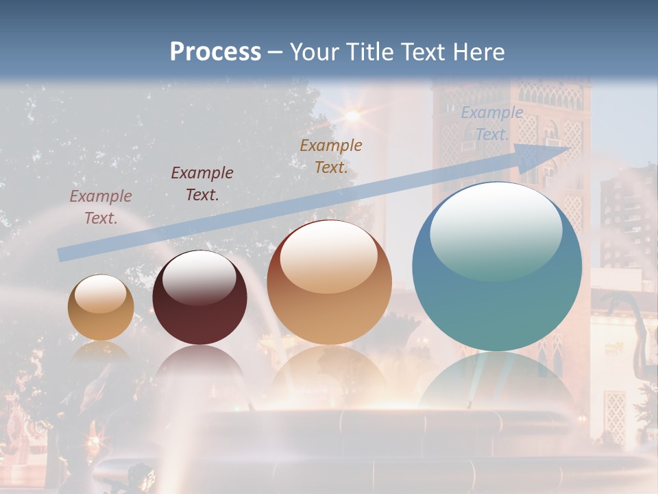 Fountain Midwest Dragon PowerPoint Template