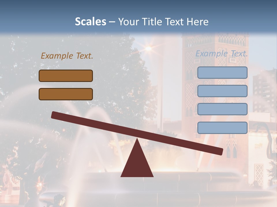 Fountain Midwest Dragon PowerPoint Template