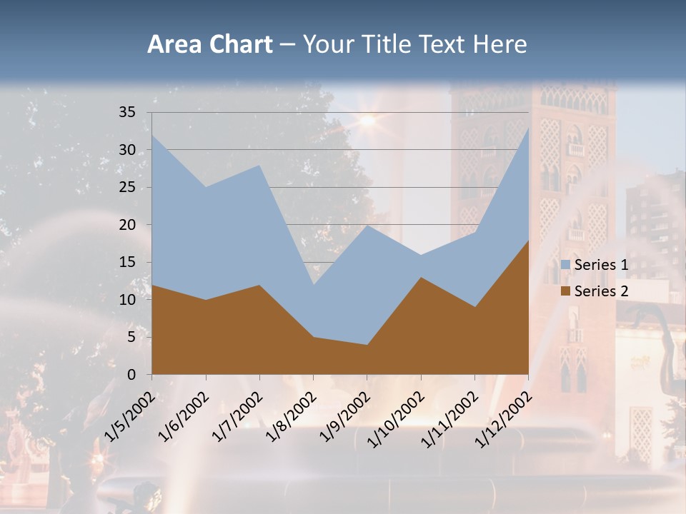 Fountain Midwest Dragon PowerPoint Template