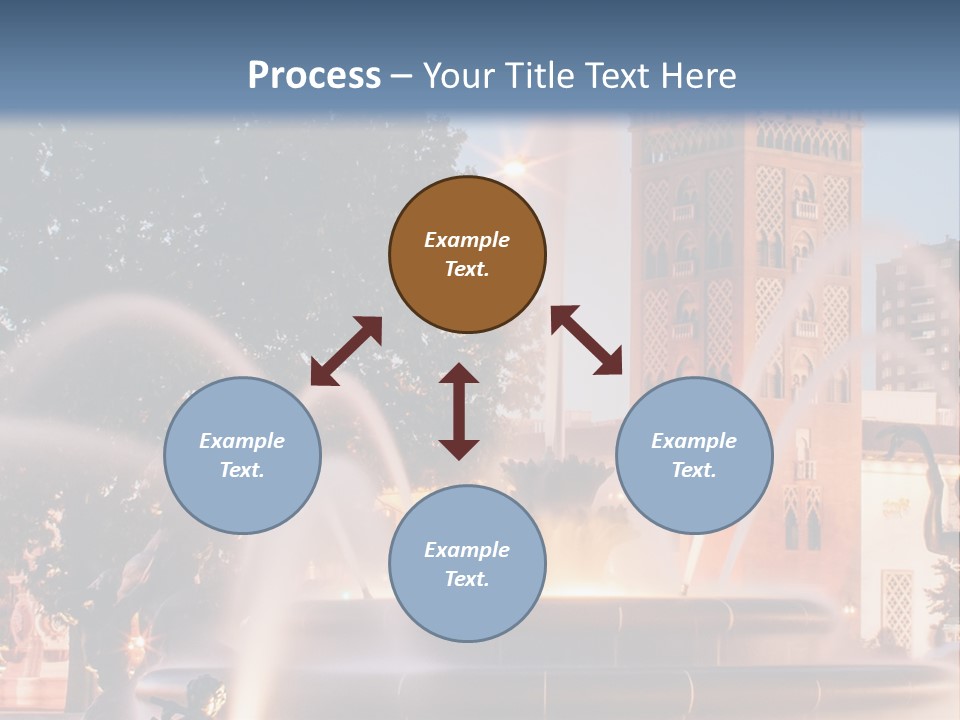 Fountain Midwest Dragon PowerPoint Template