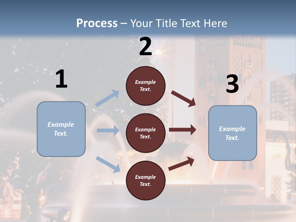 Fountain Midwest Dragon PowerPoint Template
