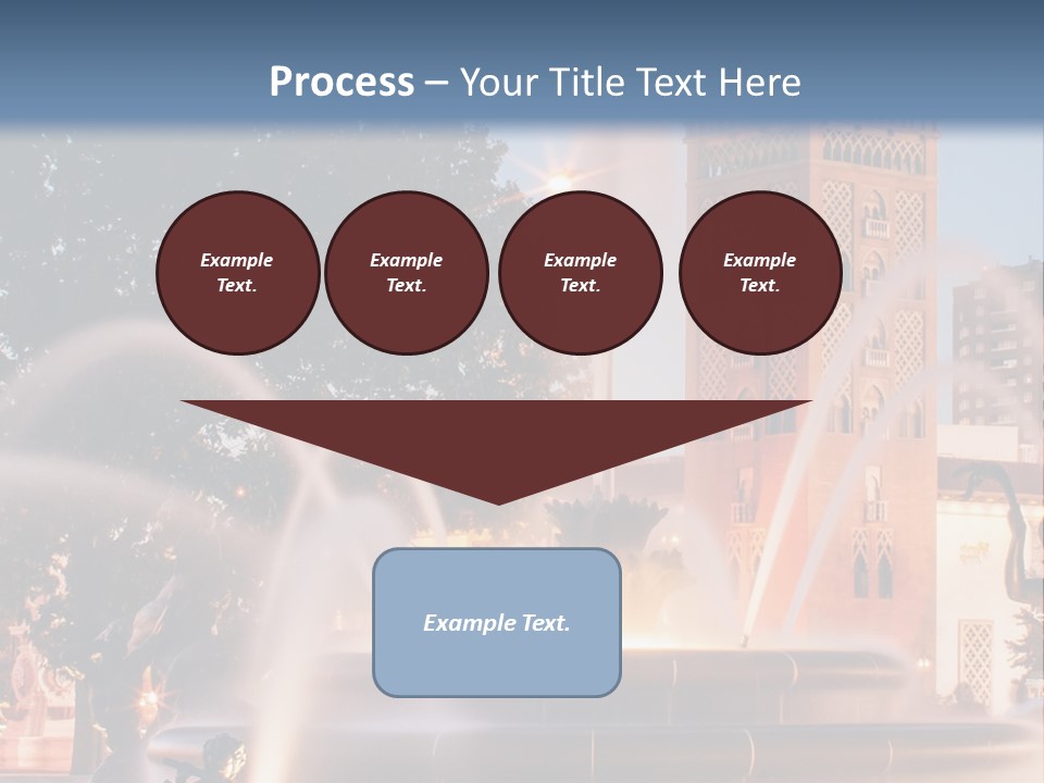 Fountain Midwest Dragon PowerPoint Template