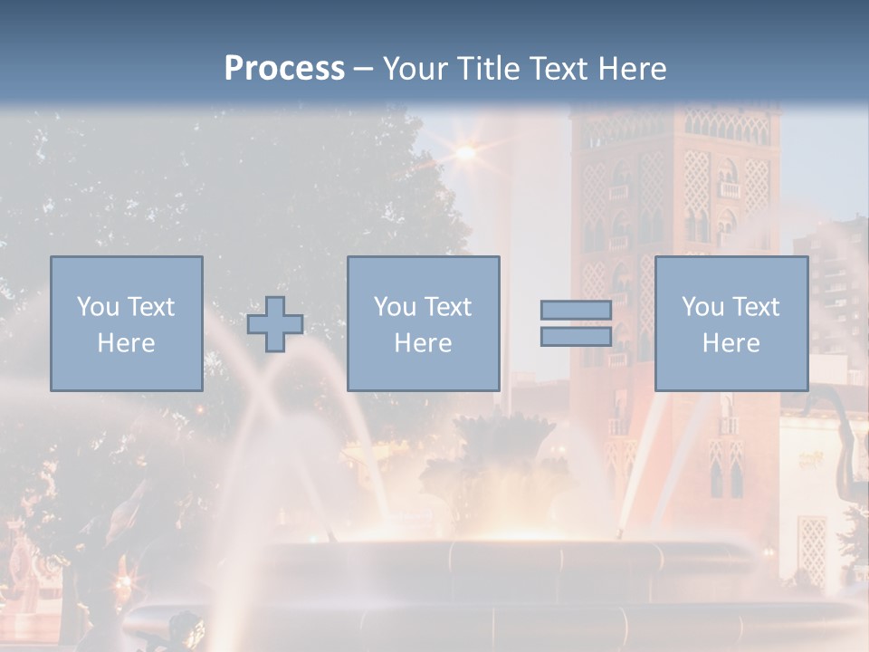 Fountain Midwest Dragon PowerPoint Template