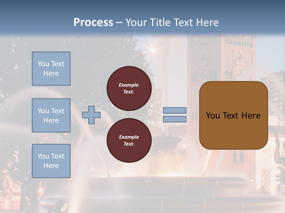 Fountain Midwest Dragon PowerPoint Template