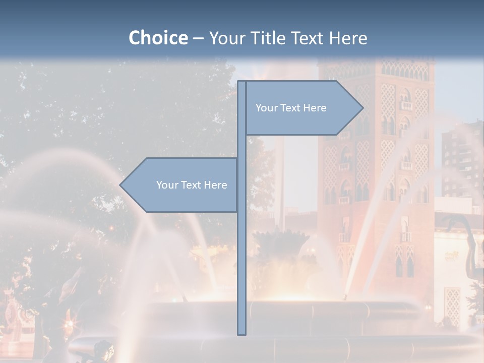 Fountain Midwest Dragon PowerPoint Template