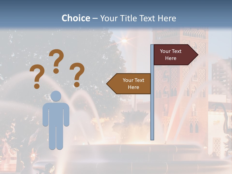 Fountain Midwest Dragon PowerPoint Template