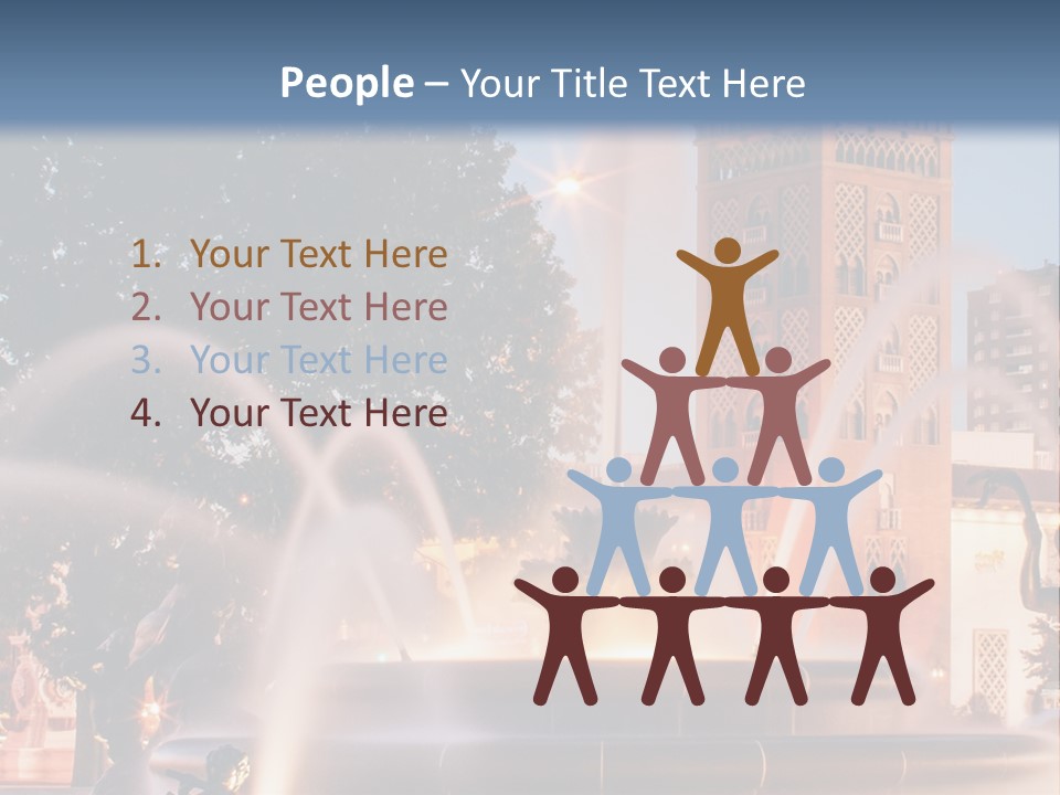 Fountain Midwest Dragon PowerPoint Template