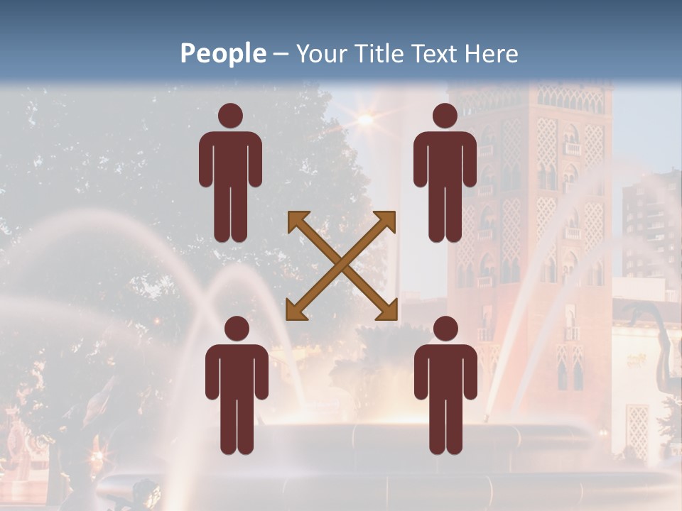 Fountain Midwest Dragon PowerPoint Template