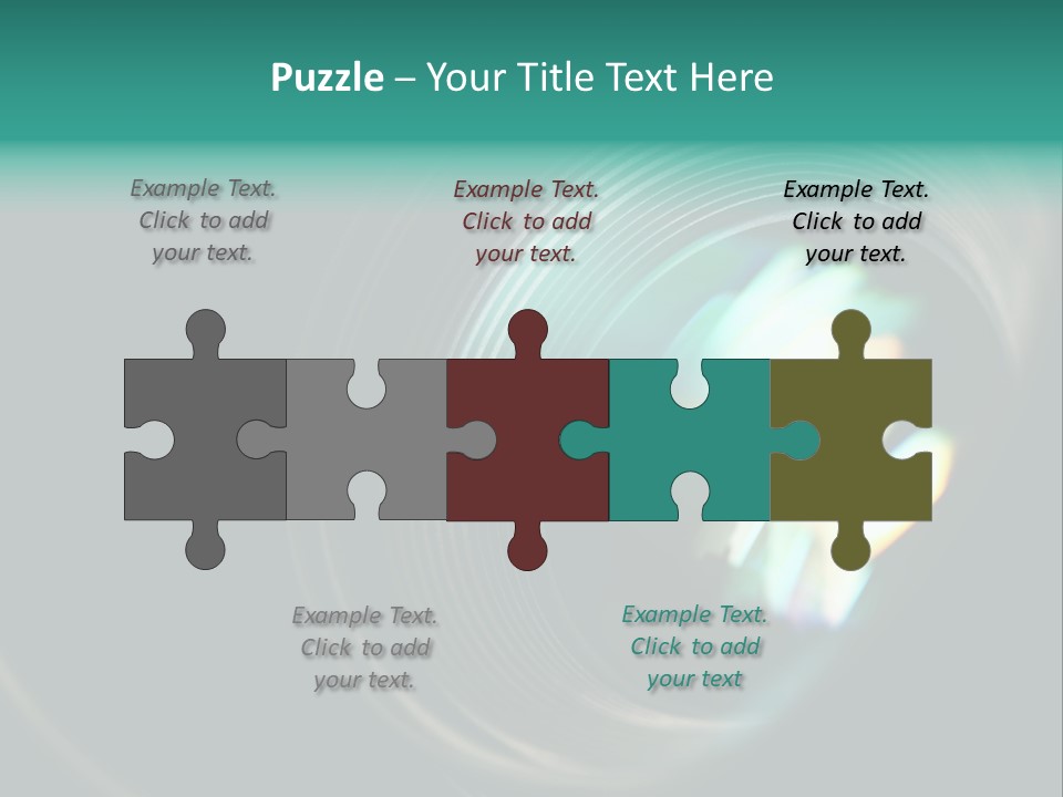 Reflection Industry Equipment PowerPoint Template