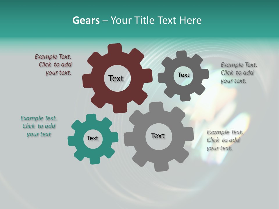 Reflection Industry Equipment PowerPoint Template