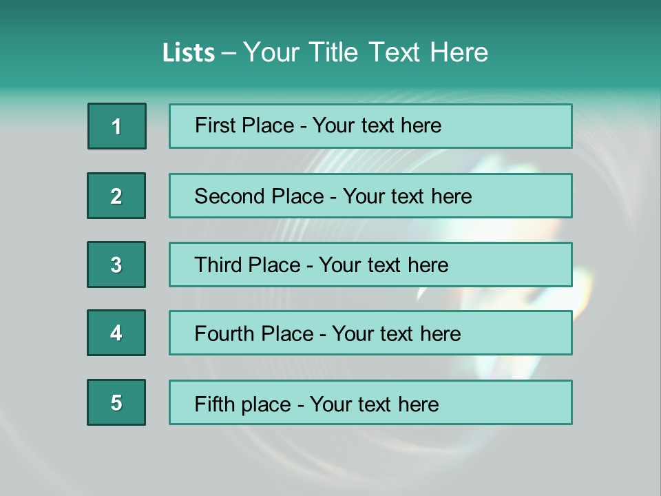 Reflection Industry Equipment PowerPoint Template