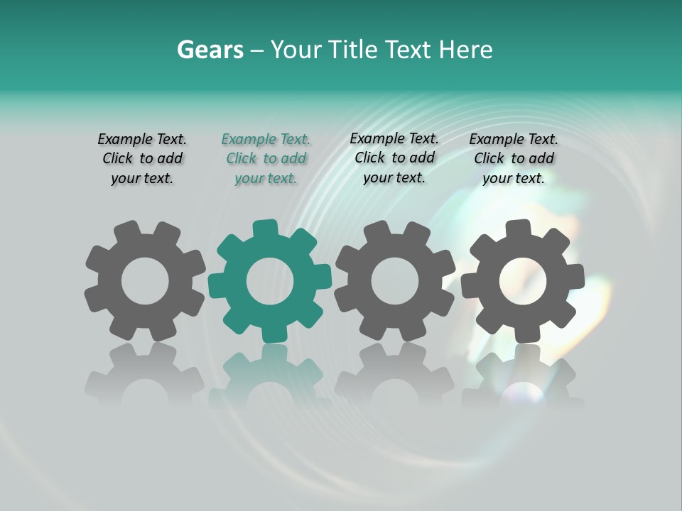 Reflection Industry Equipment PowerPoint Template