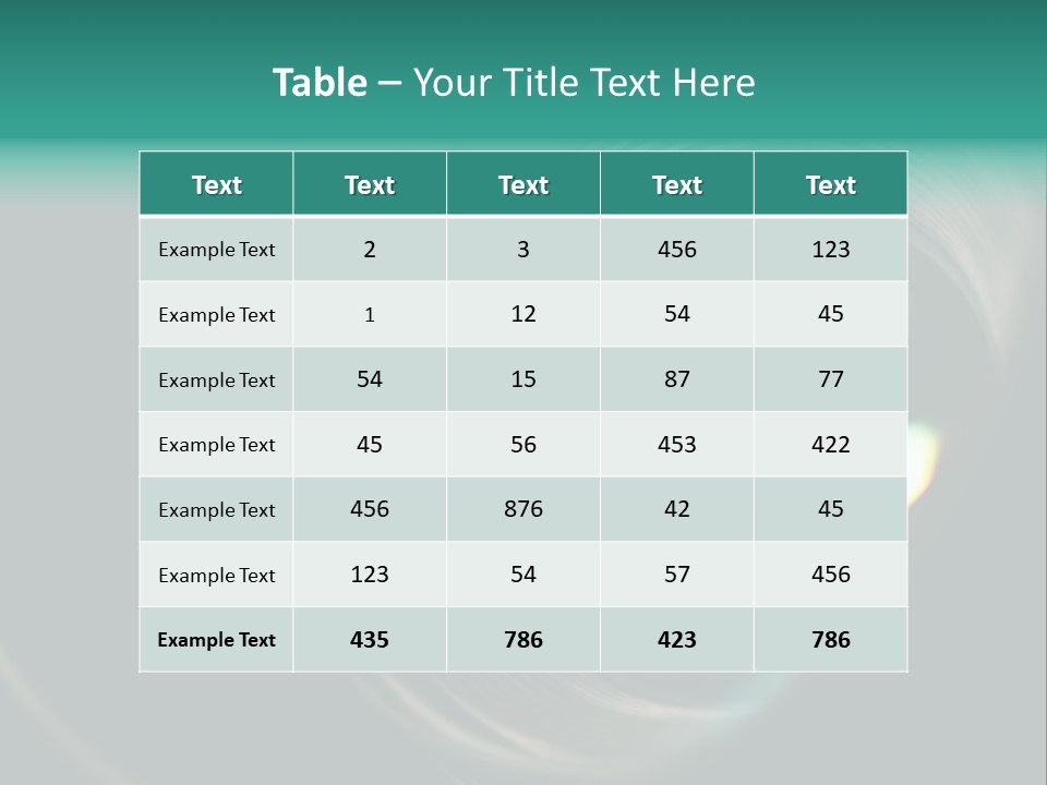 Reflection Industry Equipment PowerPoint Template