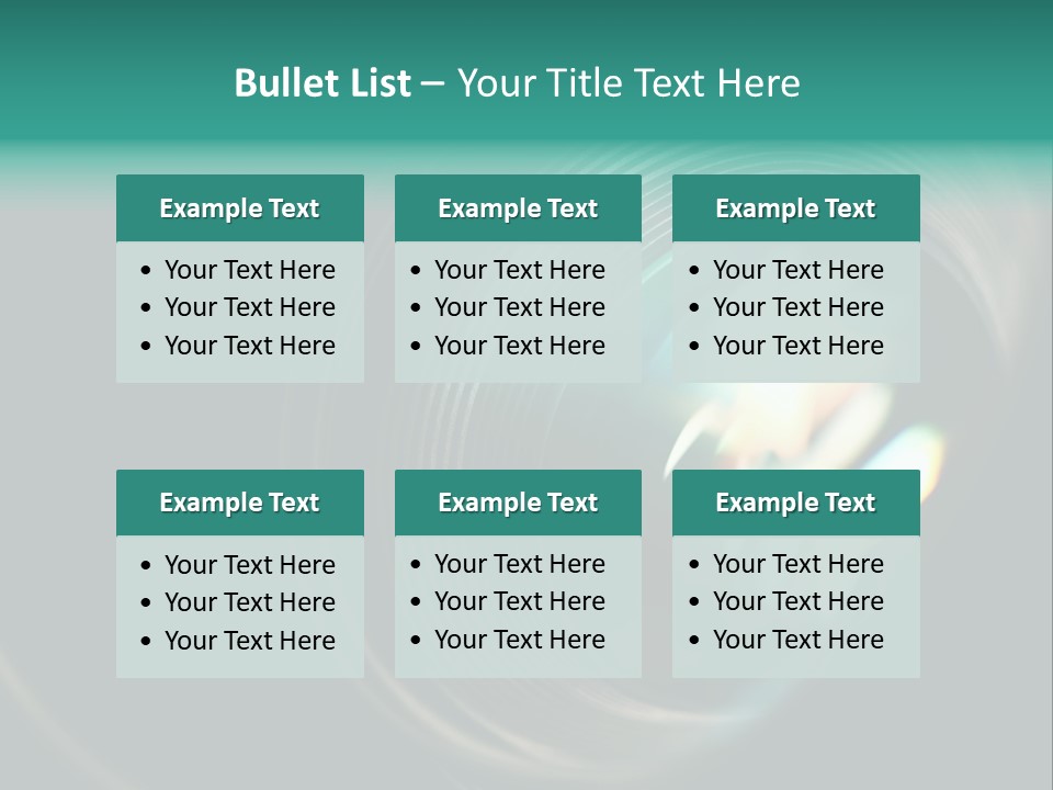 Reflection Industry Equipment PowerPoint Template