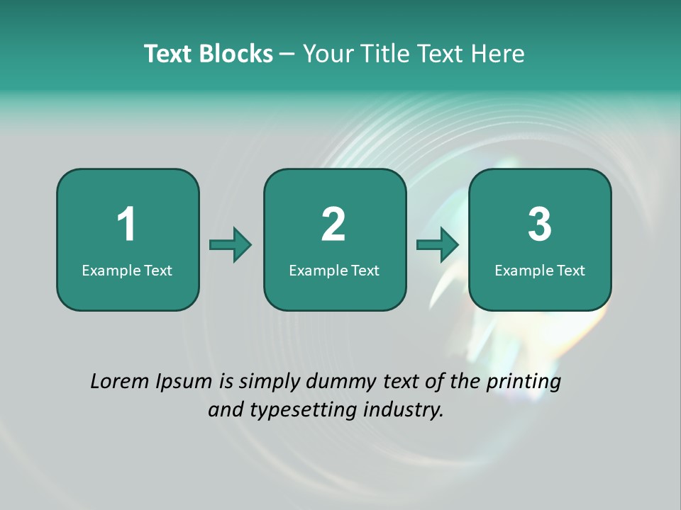 Reflection Industry Equipment PowerPoint Template