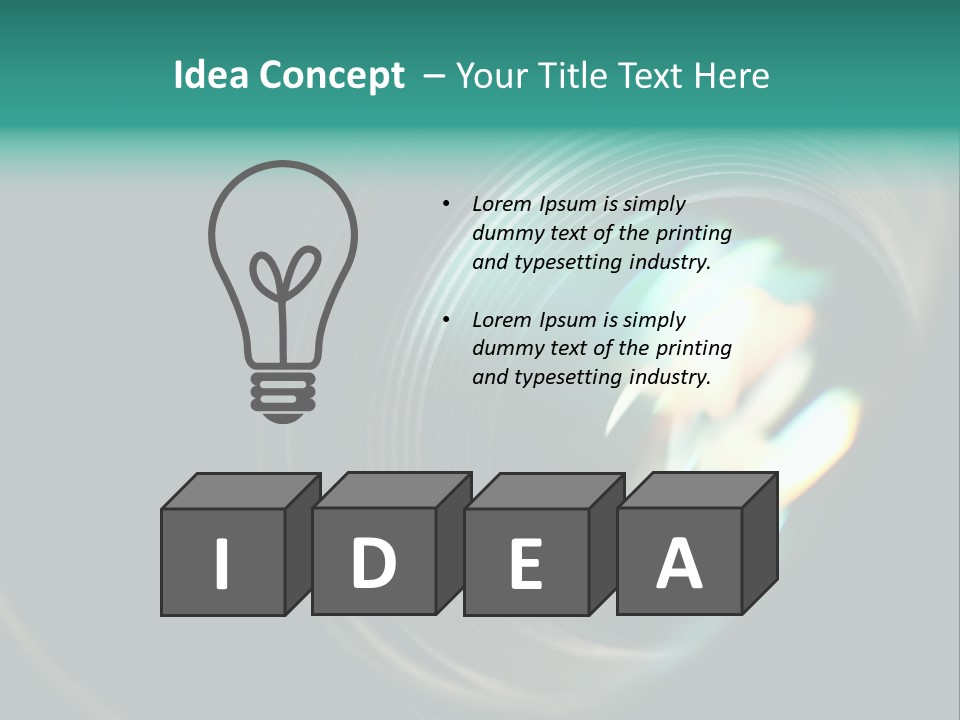 Reflection Industry Equipment PowerPoint Template