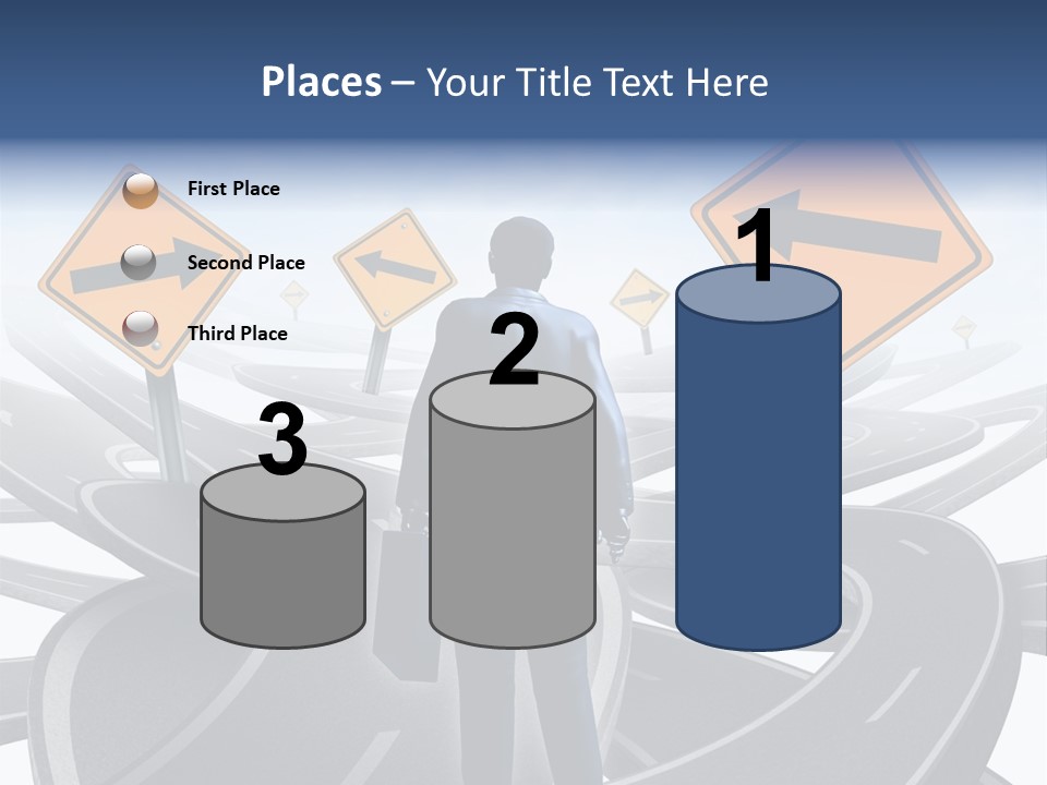 Crossroads Need Direction Confusion PowerPoint Template