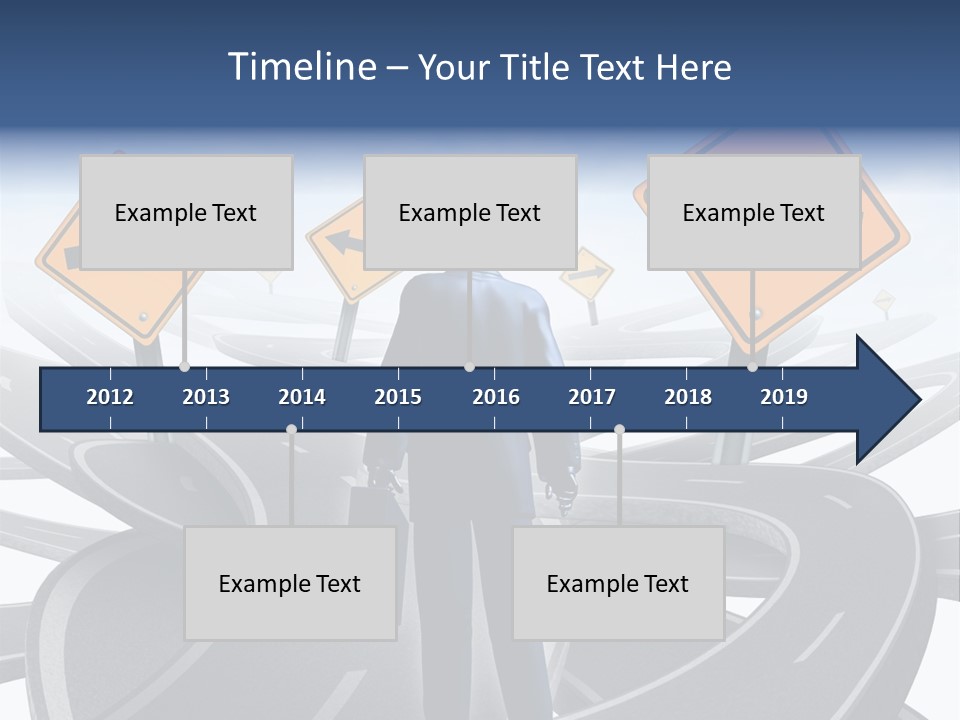 Crossroads Need Direction Confusion PowerPoint Template