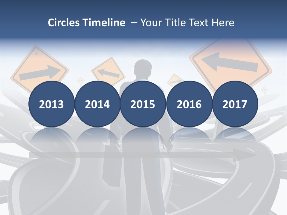 Crossroads Need Direction Confusion PowerPoint Template