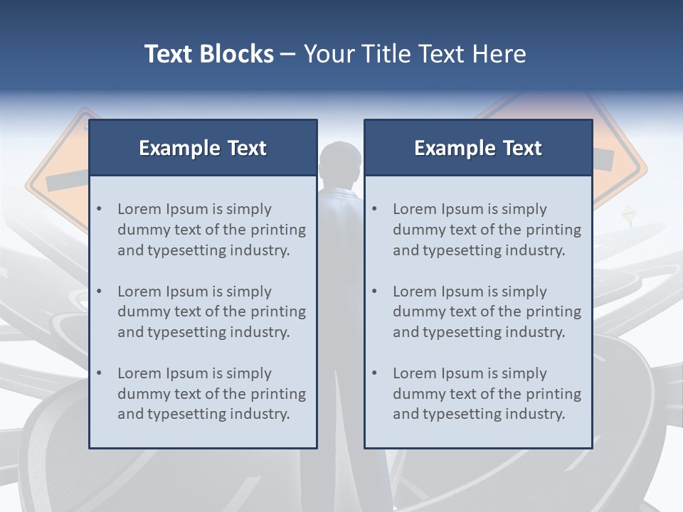 Crossroads Need Direction Confusion PowerPoint Template
