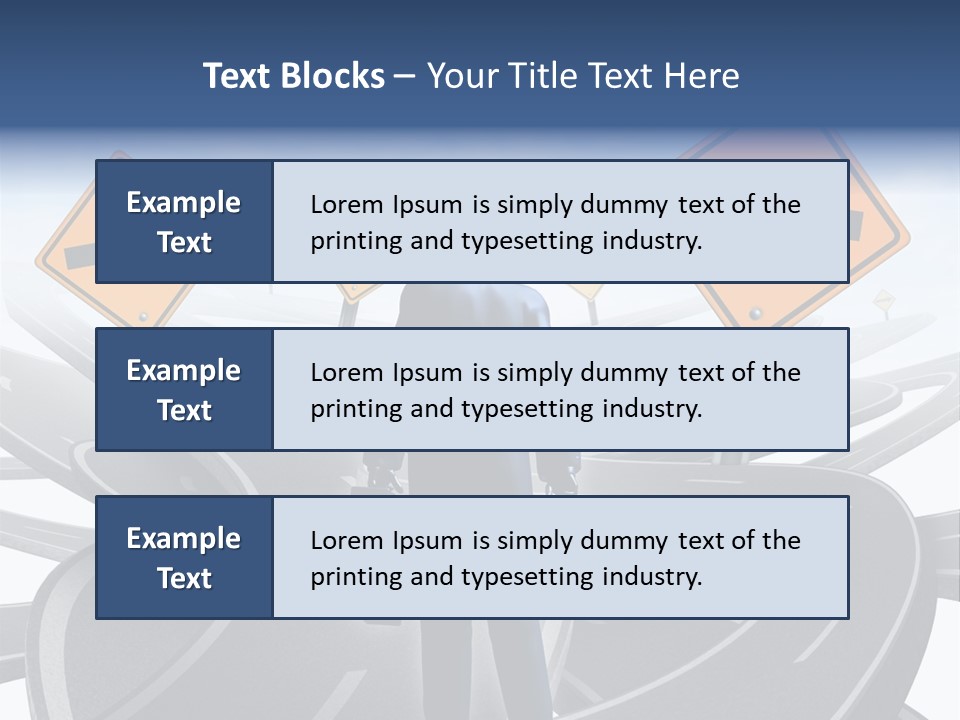 Crossroads Need Direction Confusion PowerPoint Template