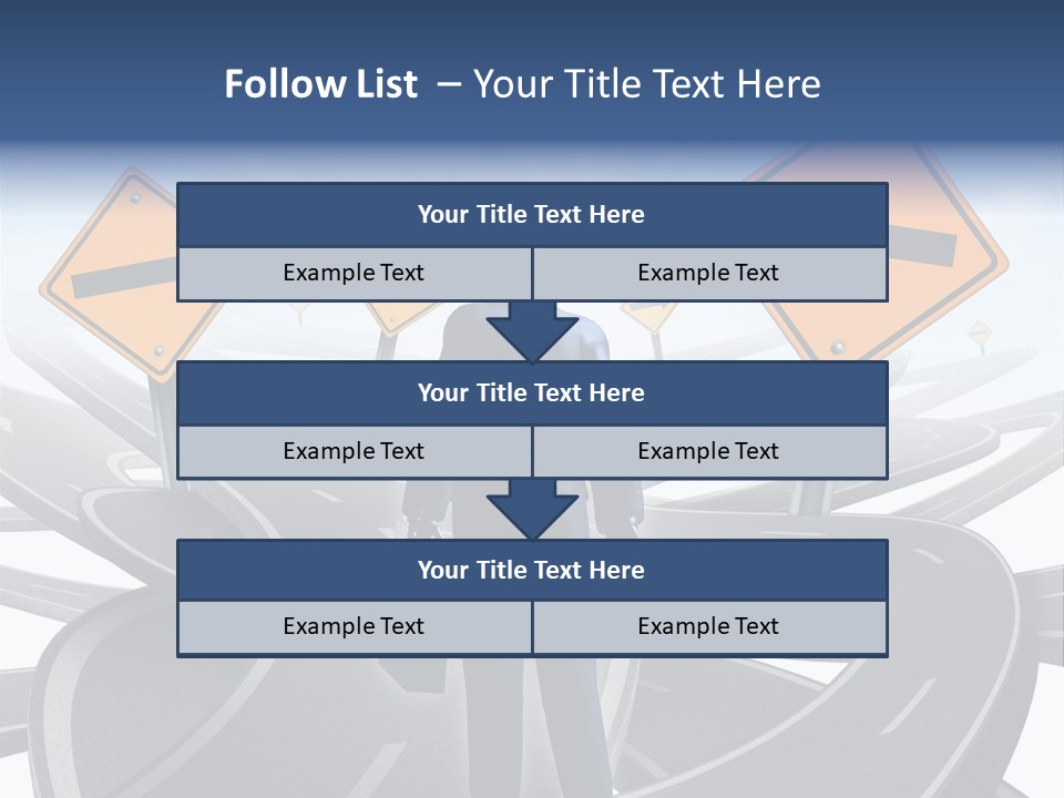 Crossroads Need Direction Confusion PowerPoint Template