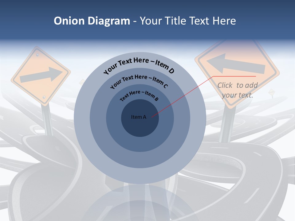 Crossroads Need Direction Confusion PowerPoint Template
