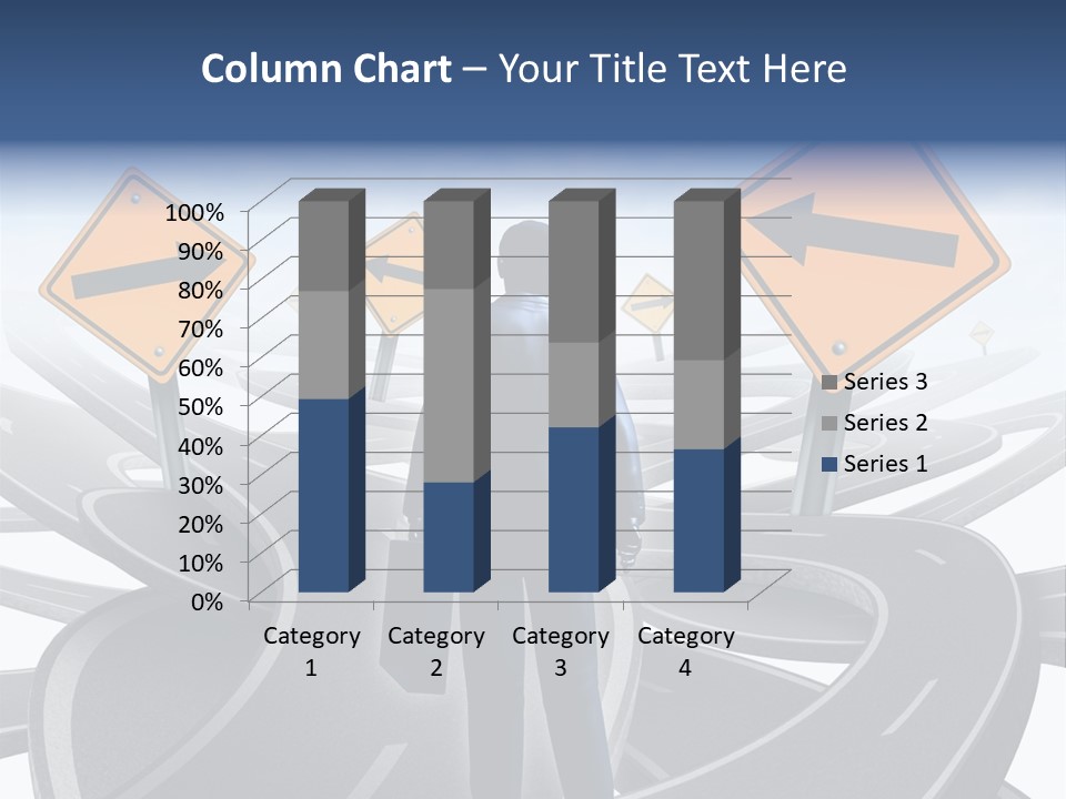 Crossroads Need Direction Confusion PowerPoint Template
