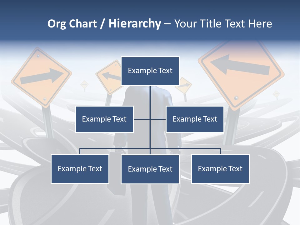 Crossroads Need Direction Confusion PowerPoint Template