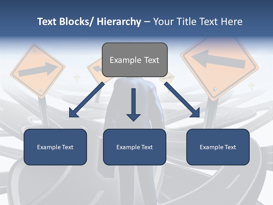 Crossroads Need Direction Confusion PowerPoint Template