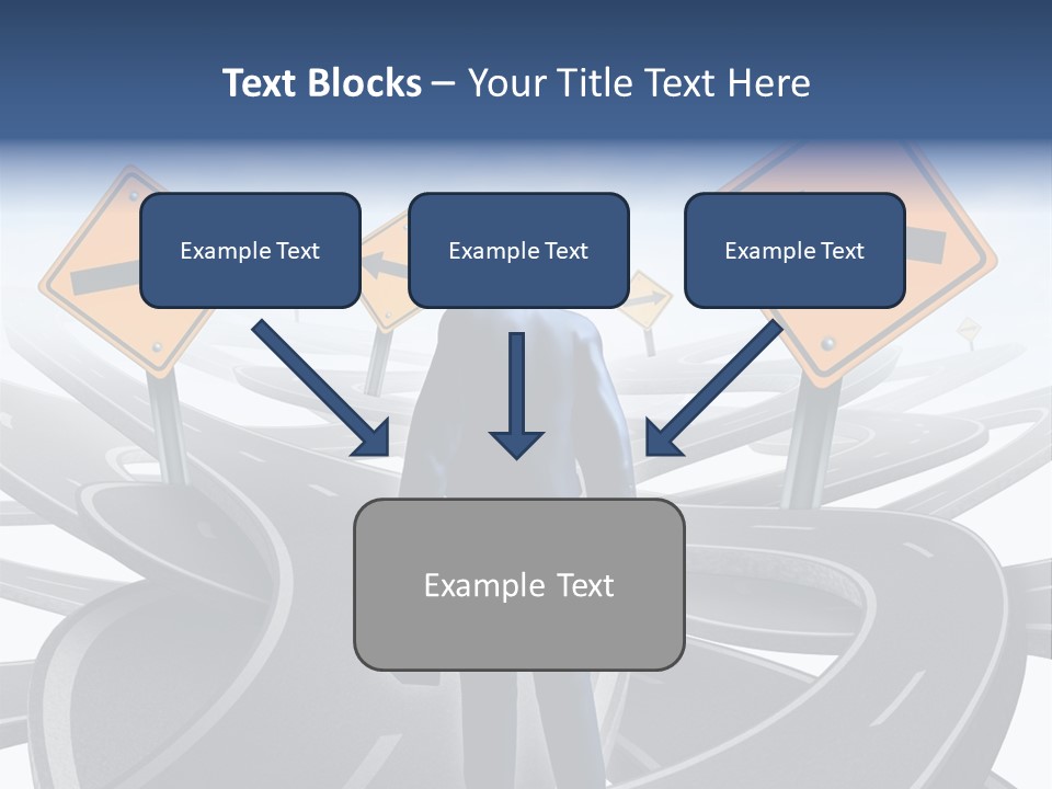 Crossroads Need Direction Confusion PowerPoint Template